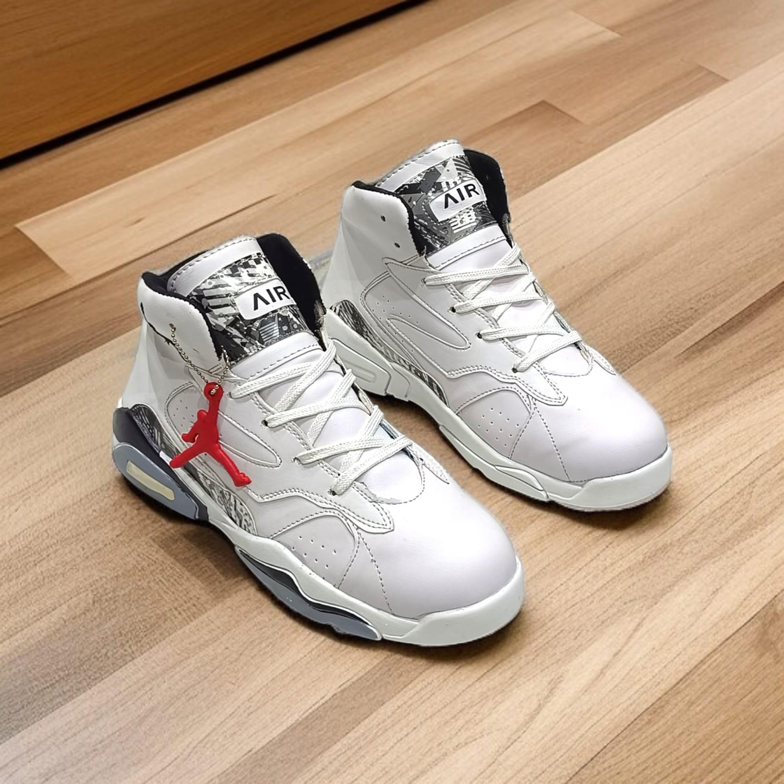 Retro White Grey