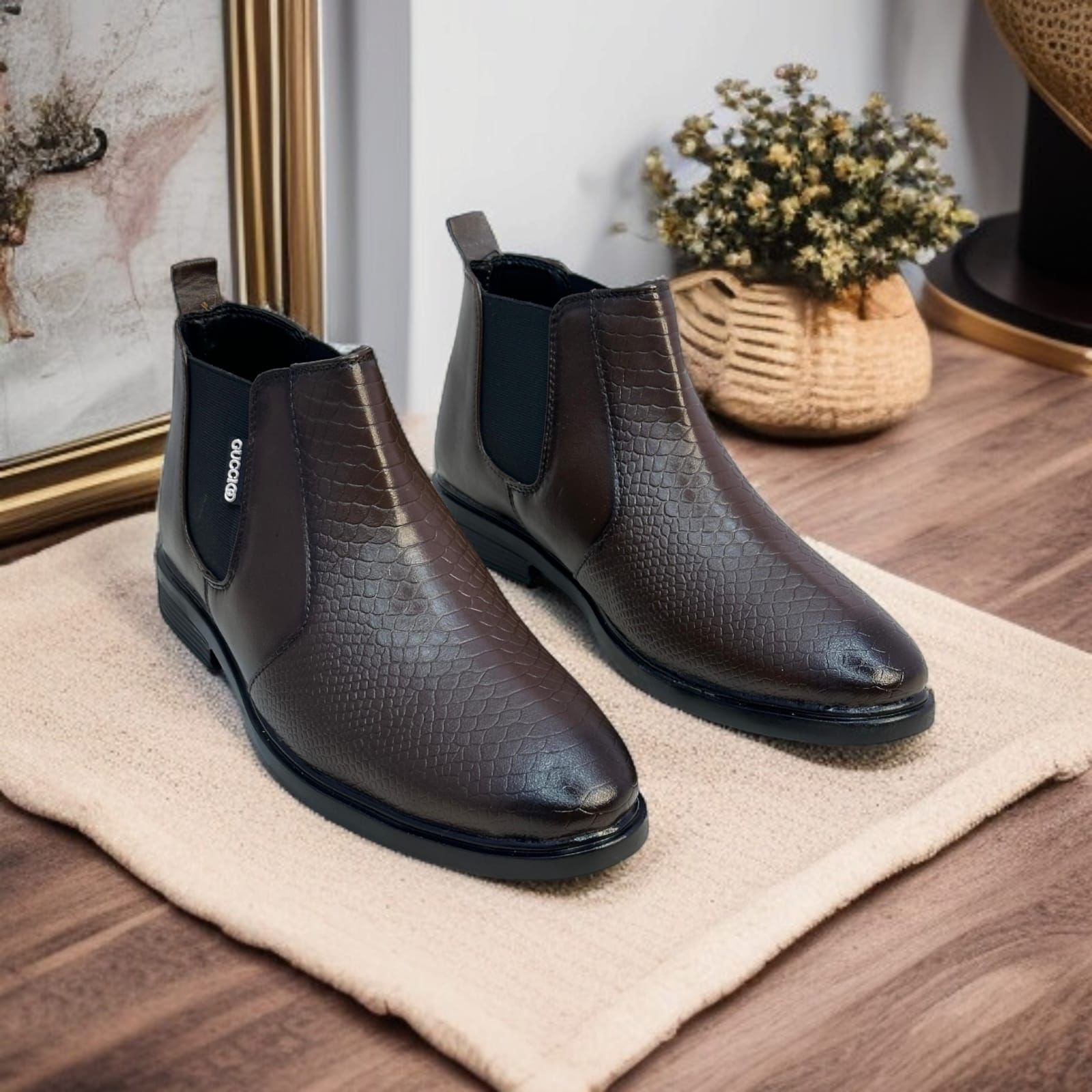 croco chelsea brown